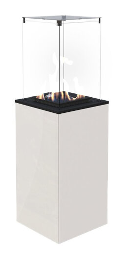 Газовый нагреватель Kratki PATIO mini, M/B (белое стекло)